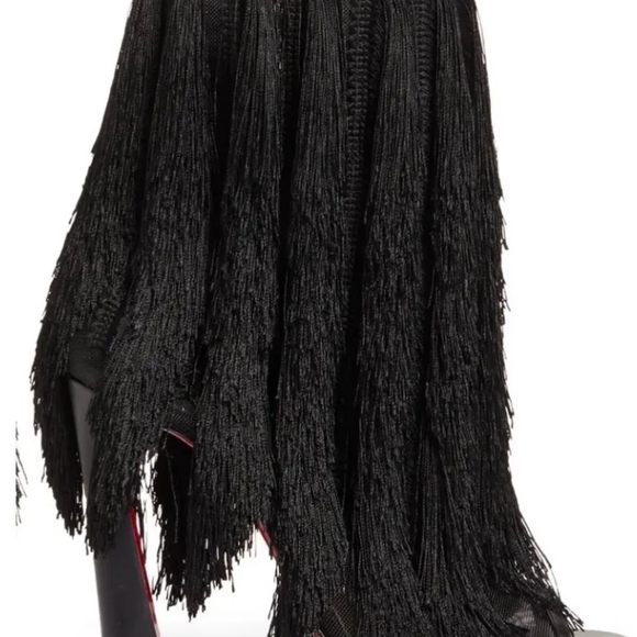 NIB $1995 Christian Louboutin Zaza peeptoe bootie - Picture 5 of 13